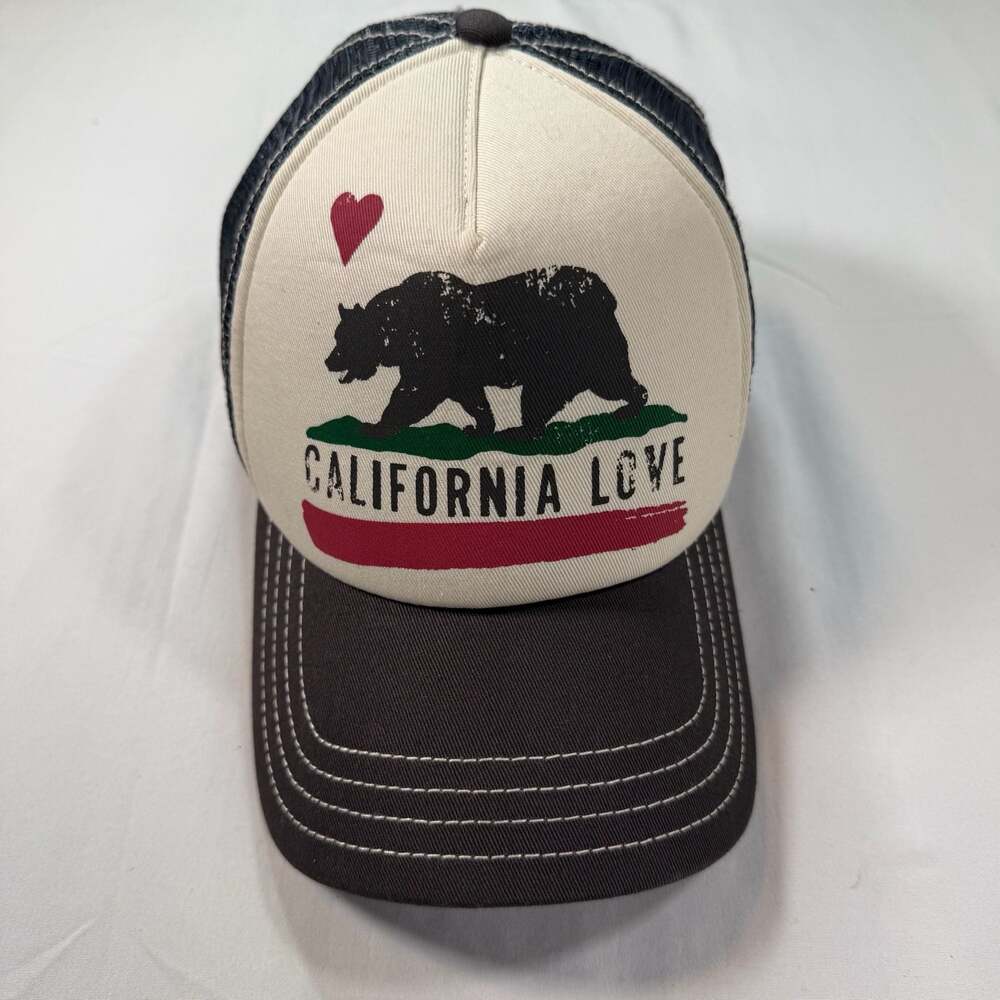 Brooklyn Hat Co. California Love Bear Trucker Hat One Size